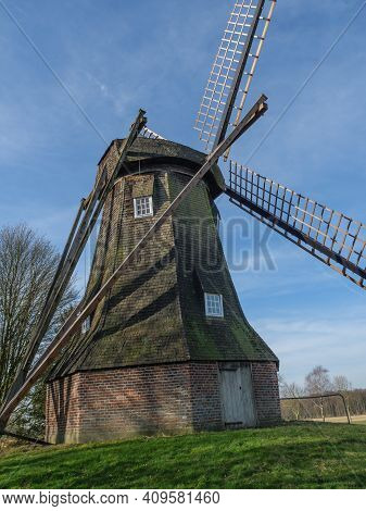 spring tiem in the germany muensterland near ahaus