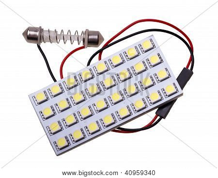 Led ile 32 LED ampul araba salonda değiştirmeye Panel aydınlatma