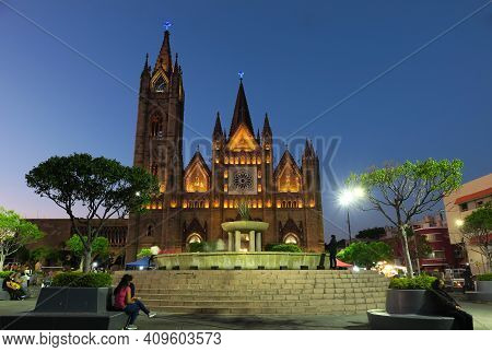Expiatorio Gotic Churc In Guadalajara Jalisco Mexico