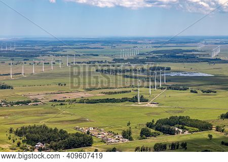 Wind Power Farm In Osorio, Rio Grande Do Sul, Brazil
