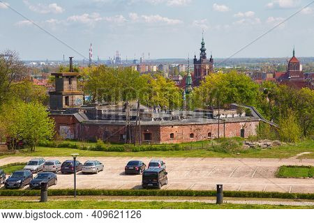 Gdansk, Poland - May 14, 2017: View Of The Historical Napoleon Reduit (redita Napoleonska In Polish)