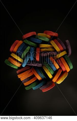 Wood Sucker Sticks Repurposed For Children's Colourful Building Sticks