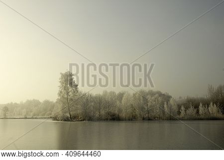 Lake In Winter R Gion Rhone Alps