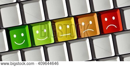 Feedback Smiley Buttons On Laptop Keyboard - Concept Review