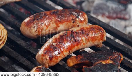 Debreceni Kolbasz -  Pork Sausage Of Uniform Fine Texture And Reddish-orange Colour, Named After The