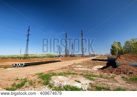 Preparatory Work For The Installation Of Plastic Pipes