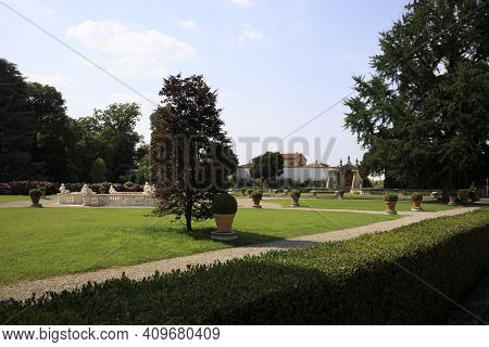 Lainate (mi), Italy - June 16, 2018: Villa Litta Borromeo Visconti Park, Lainate, Milan, Lombardy, I