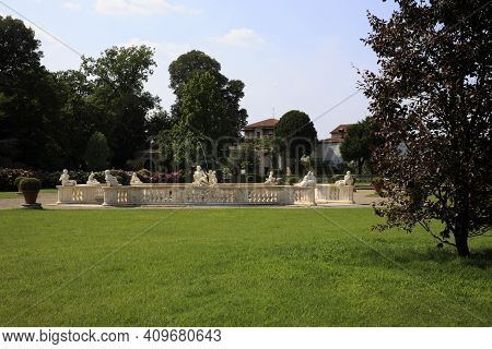 Lainate (mi), Italy - June 16, 2018: Villa Litta Borromeo Visconti Park, Lainate, Milan, Lombardy, I