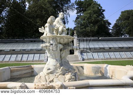 Lainate (mi), Italy - June 16, 2018: Villa Litta Borromeo Visconti Park, Lainate, Milan, Lombardy, I