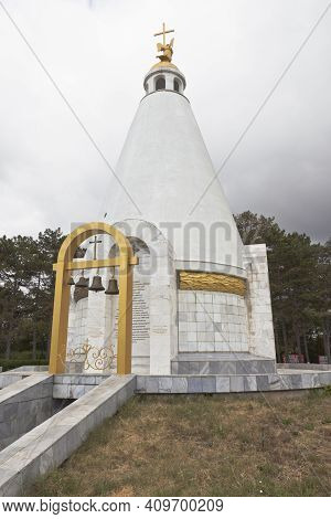 Sevastopol, Crimea, Russia - July 28, 2020: Belfry And Temple-chapel In The Name Of The Holy Great M