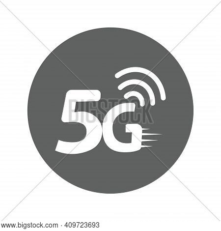 5g Vector Icon. Fifth Generation Wireless Internet Network Connection Information Technology Illustr
