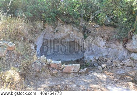 Santadi, Sardinia - 05.20.2017: Archeological Area In Santadi