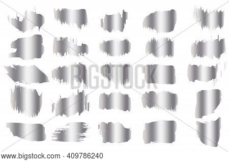Watercolor Silver Strokes. Watercolor Texture. Glitter Backdrop. Grunge Texture. Stock Image. Eps 10
