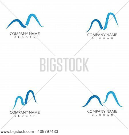 Mountains Logo Template Vector Icon