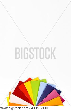Color Swatch With Rich Colors. Color Guide For Selection. Rainbow Sample Colors Catalogue