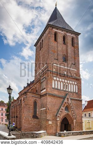 St. John Church, Tartu Is A Brick Gothic Lutheran Church, One Of The Landmarks Of The City Of Tartu,