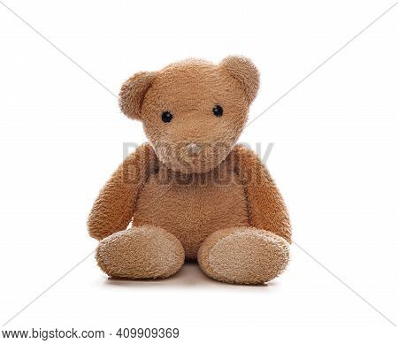 Teddy Bear Isolated On A White Background.
