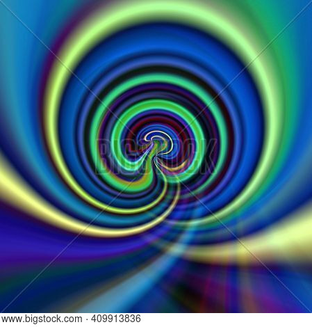 Abstract Coloring Background Of The Gradient With Visual Wave And Lihting Effects
