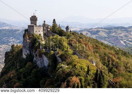 Beautiful Landscape Of The Republic Of San Marino, Italy