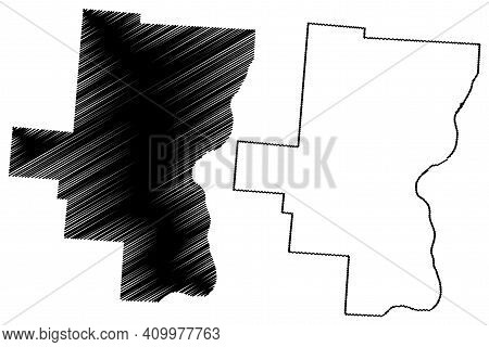 Gallia County, Ohio State (u.s. County, United States Of America, Usa, U.s., Us) Map Vector Illustra