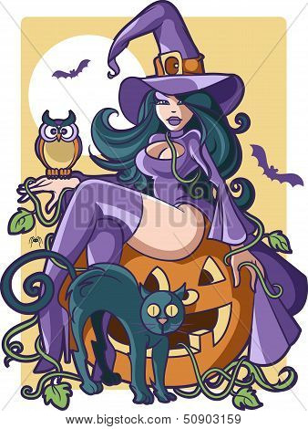 Purple witch