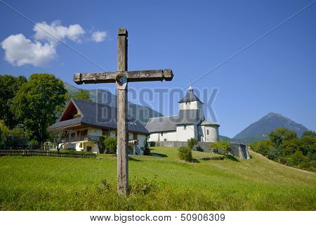 Cross and church