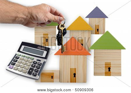 small wooden houses