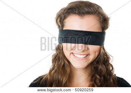 Young Female With Blindfold