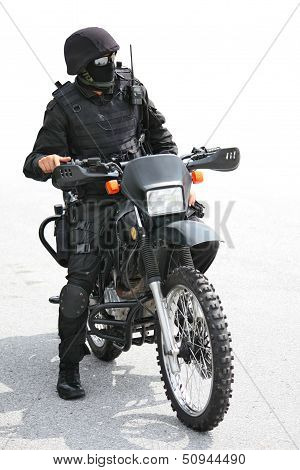 soldier in black