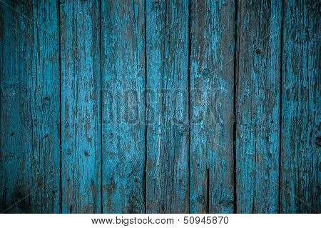 Painted Wooden Fence Background
