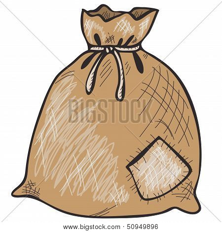 Hand Drawn Sack
