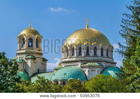 The St. Alexander Nevsky Cathedral in Sofia, Bulgaria