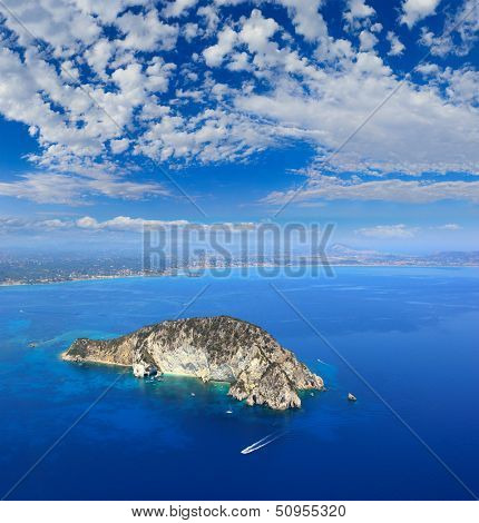 Aerial view on Zakynthos Greece