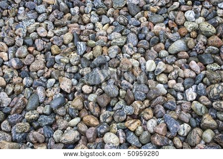 Colourful Pebbles On Balestrand Beach, Norway, Sacndinavia