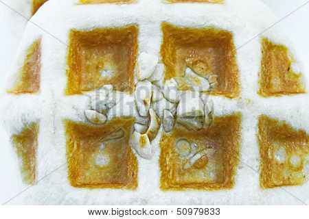 Freshly baked waffles