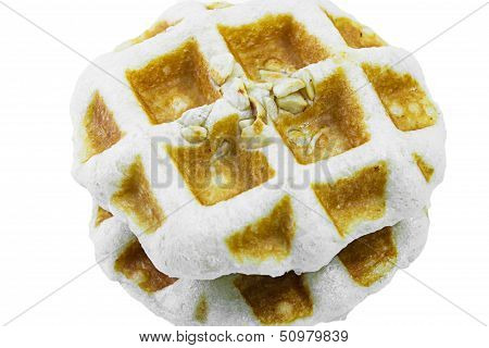 Freshly baked waffles