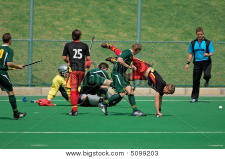 Mens Feldhockey-Aktion