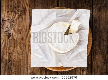 Camembert Slice Closeup