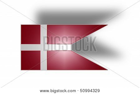 Naval Flag Of Denmark (stylized I).