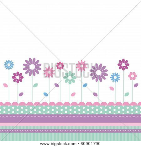 flowery meadow greeting card