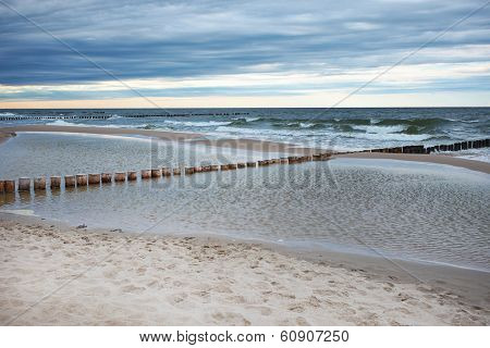 Coast of the Baltic Sea in spring
