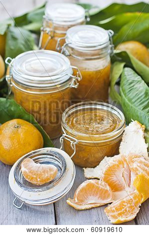 Jars With Mandarine Jam