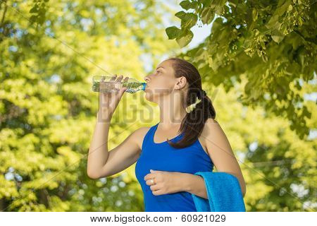 Woman Drinking Water