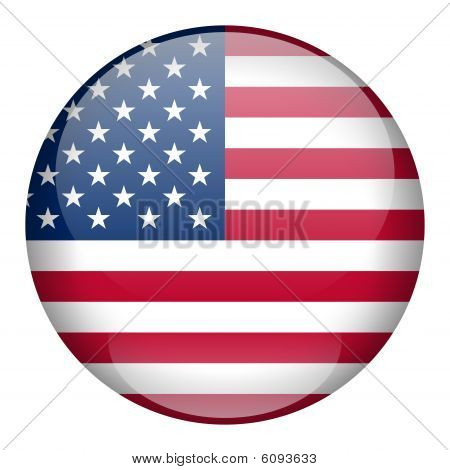 USA Flag Button