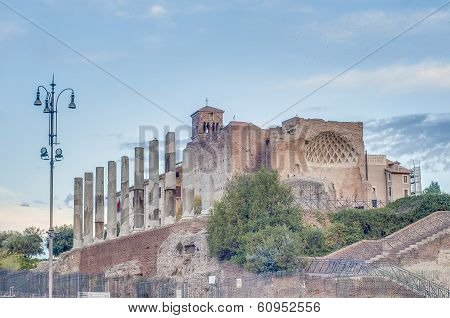 The Roman Forum In Rome, Italy.