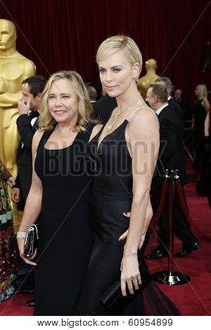 LOS ANGELES - MAR 2:: Charlize Theron  at the 86th Annual Academy Awards at Hollywood & Highland Center on March 2, 2014 in Los Angeles, California