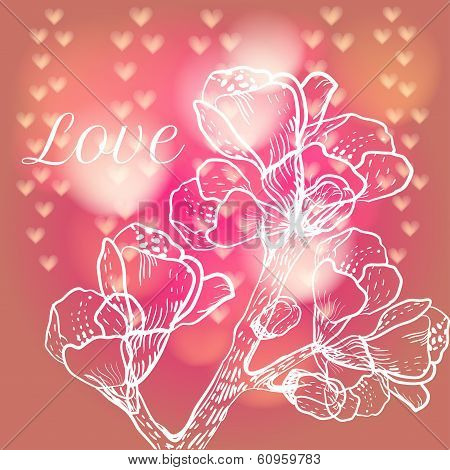 vector blurry background with bokeh
