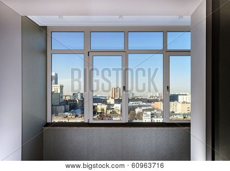 View To The City Through New Windows