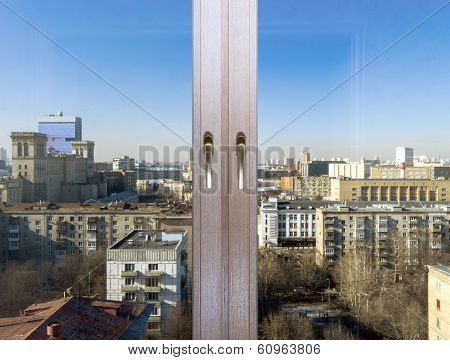 View To The City Through New Windows