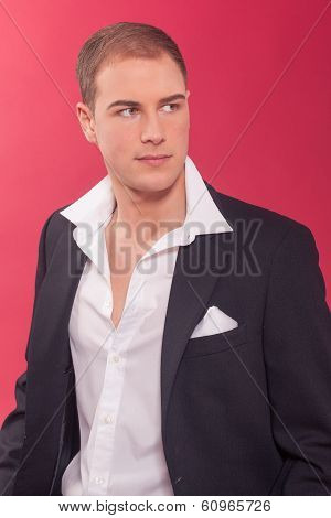 Handsome suave young man